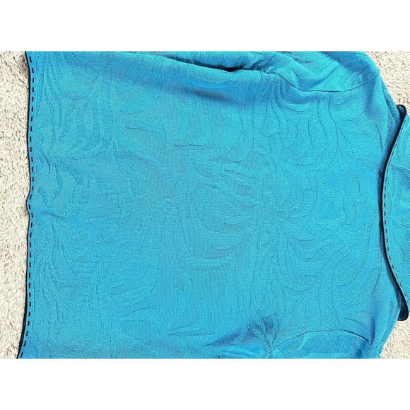 Ming Wang Women's Long Sleeve  Blue Collared Sweater Blazer Size XS Open Front - Picture 15 of 16